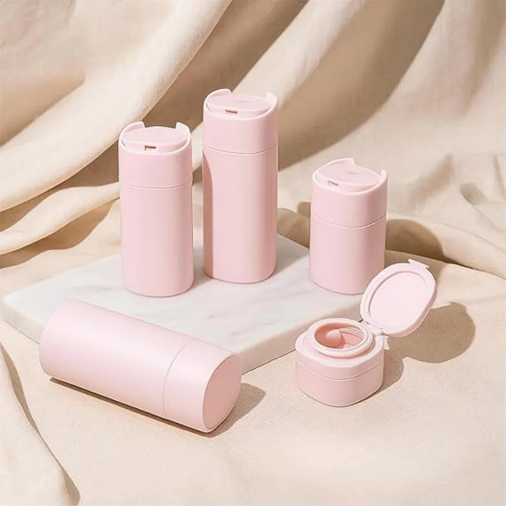 TRAVELKIT Set Flaconi Viaggio 5 pz (1 kit) – Anti-Perdita