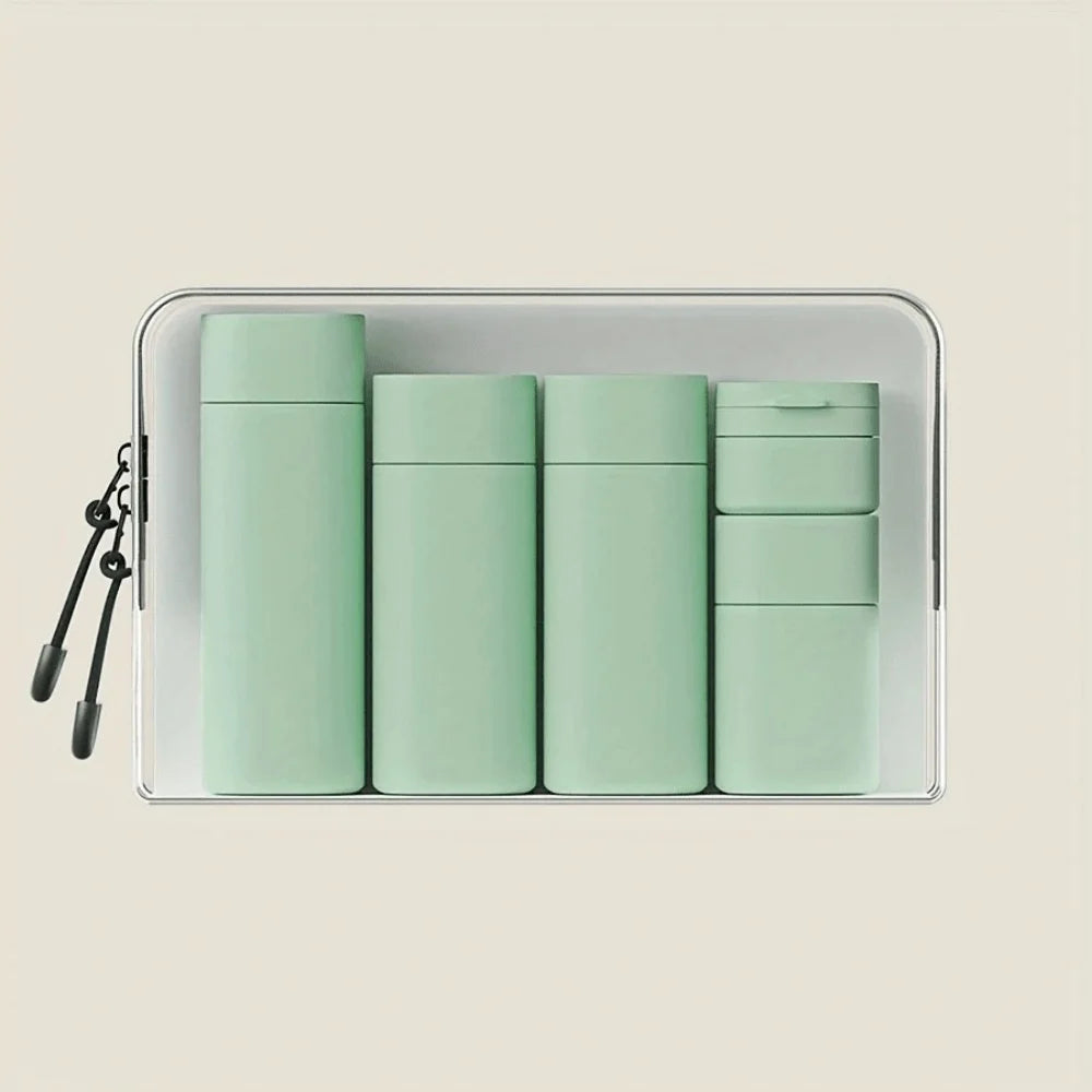 TRAVELKIT Set Flaconi Viaggio 5 pz (1 kit) – Anti-Perdita