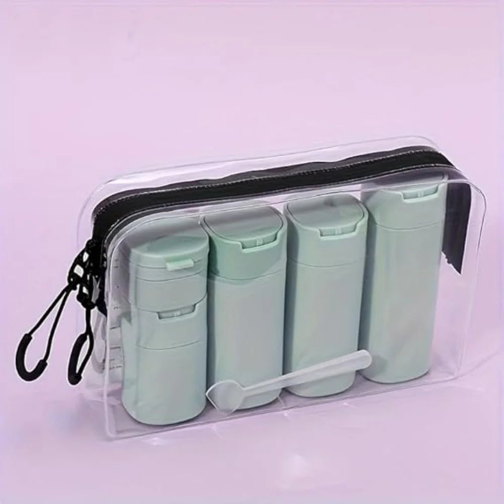 TRAVELKIT Set Flaconi Viaggio 5 pz (1 kit) – Anti-Perdita