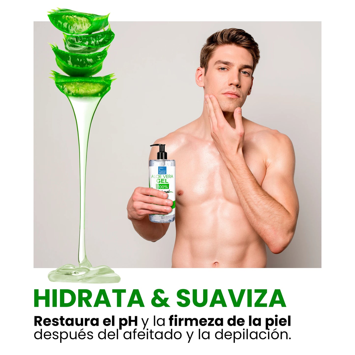 Gel Aloe Vera 100% Naturale – Viso, Corpo & Capelli | Idratazione Fresh After-Sun | Lido Nova