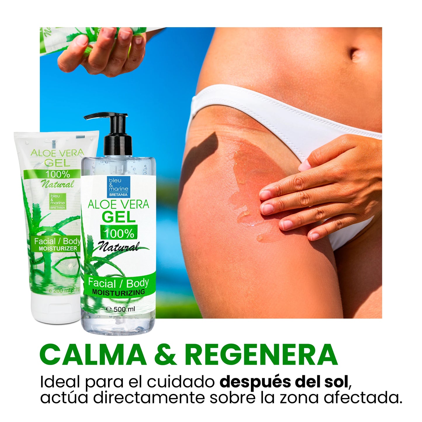 Gel Aloe Vera 100% Naturale – Viso, Corpo & Capelli | Idratazione Fresh After-Sun | Lido Nova