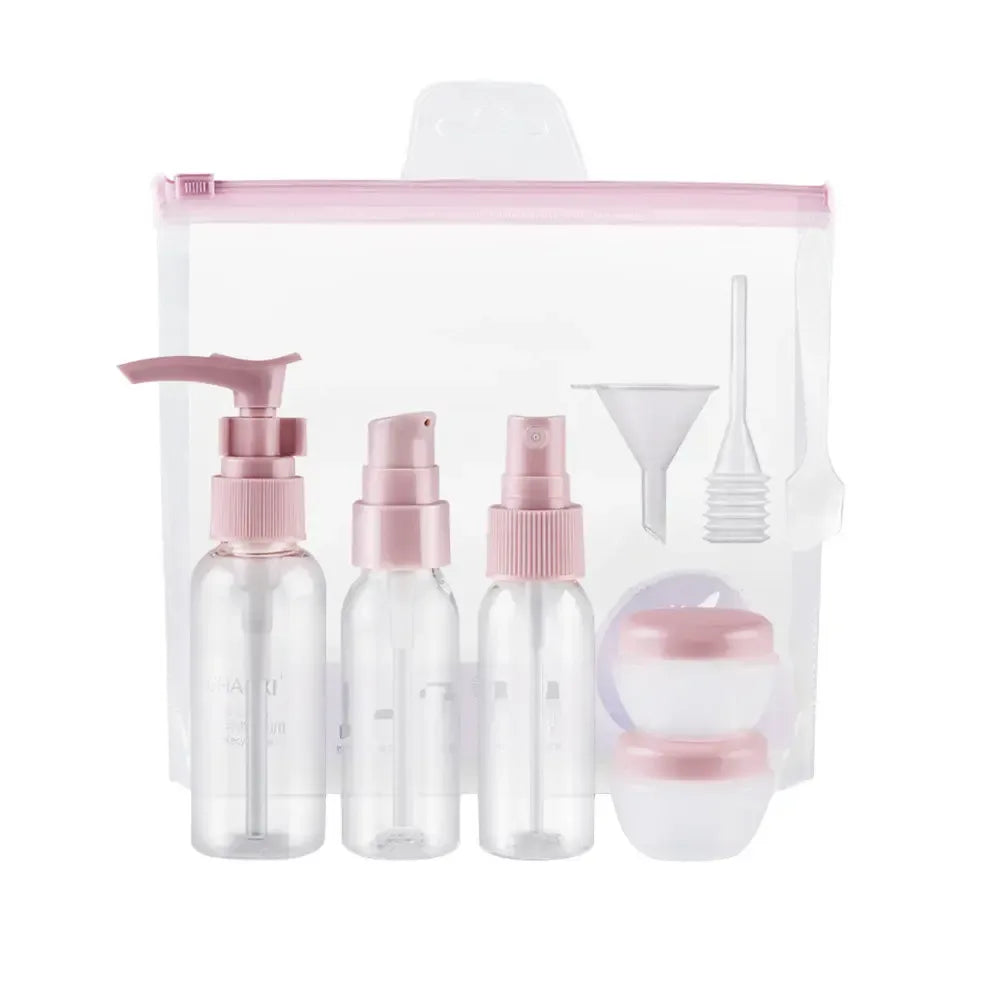 1 Set Kit Portable Travel Bottle For Makeup Lotion Cream Small Lightweight Tsa Approved Storage Container Portable - Lido nova 