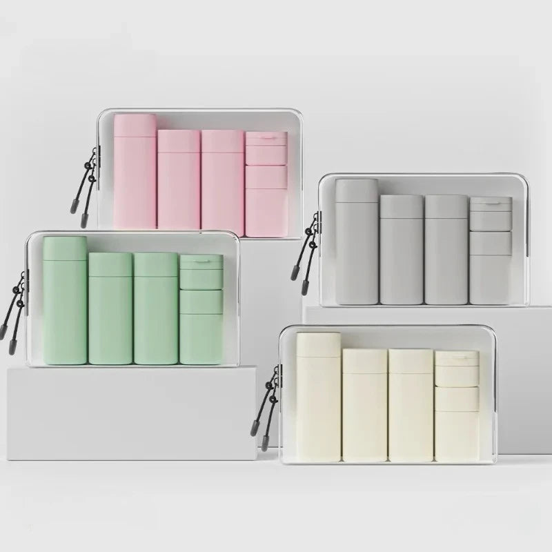 LidoNova Set Flaconi Silicone Anti-Perdita Aereo Ready 6 pz