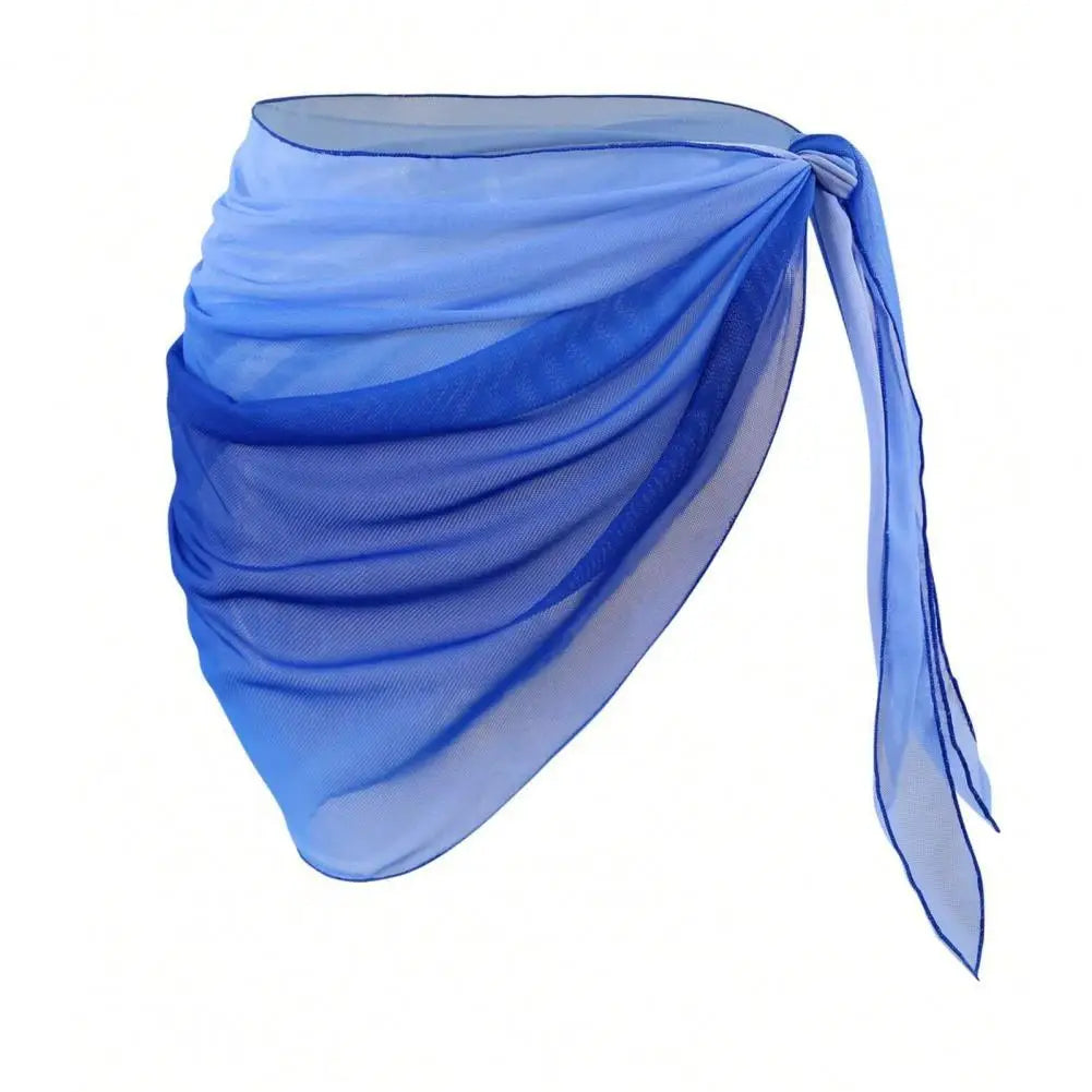 Pareo Estivo Donna 2026 in Chiffon Sfumato Foulard Bikini Cover-Up - Lido nova 