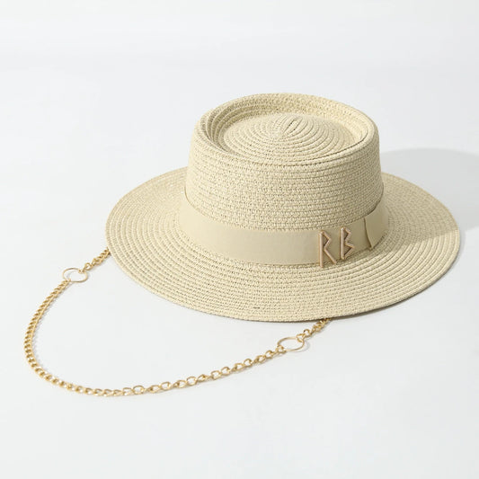 Cappello Sole Elegante in Paglia con Nastro – Tesa Larga Donna Estate 2026