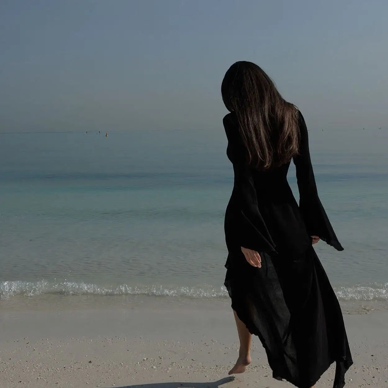 Abito Copricostume Estivo Donna 2026 in Chiffon Scollo a V con Volants - Lido nova 