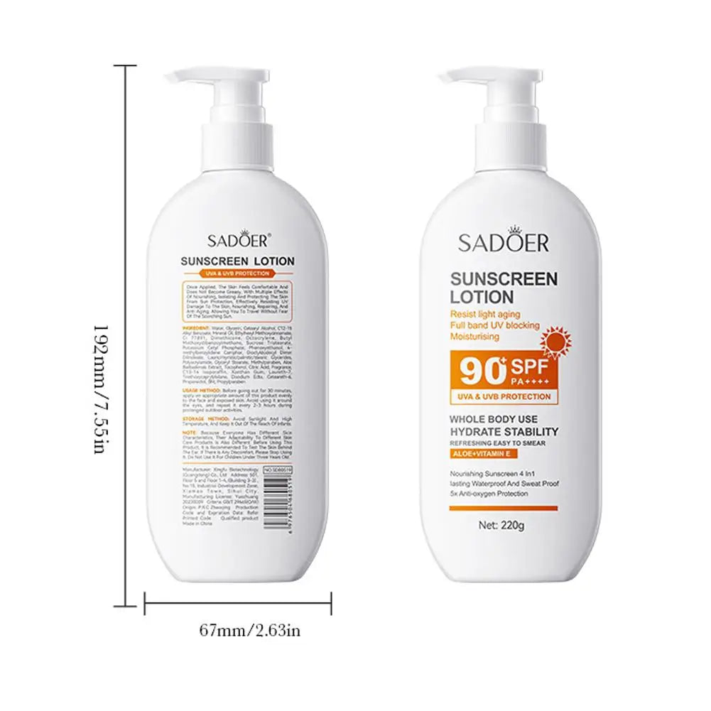 Crema Solare Sport SPF50+ / SPF90+ – Comfort Idratante & Protezione UV per Outdoor | Lido Nova
