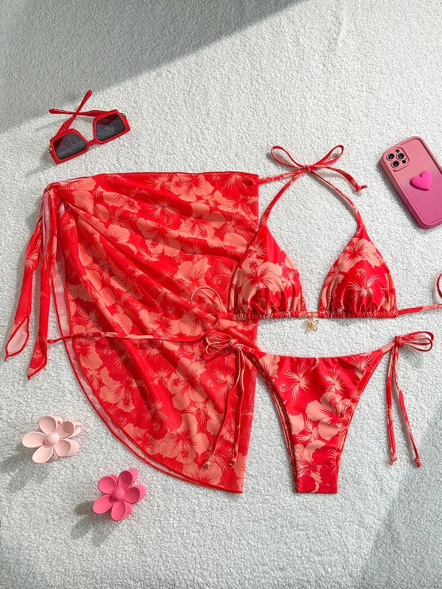 Micro Bikini Donna 2026 a Due Pezzi con Slip Thong Sexy Trend Mare - Lido nova 