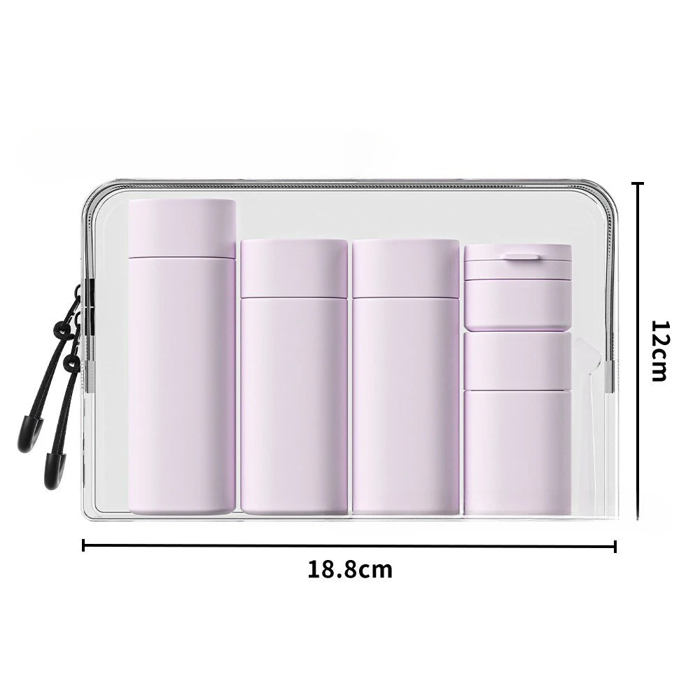 LidoNova Set Flaconi Silicone Anti-Perdita Aereo Ready 6 pz