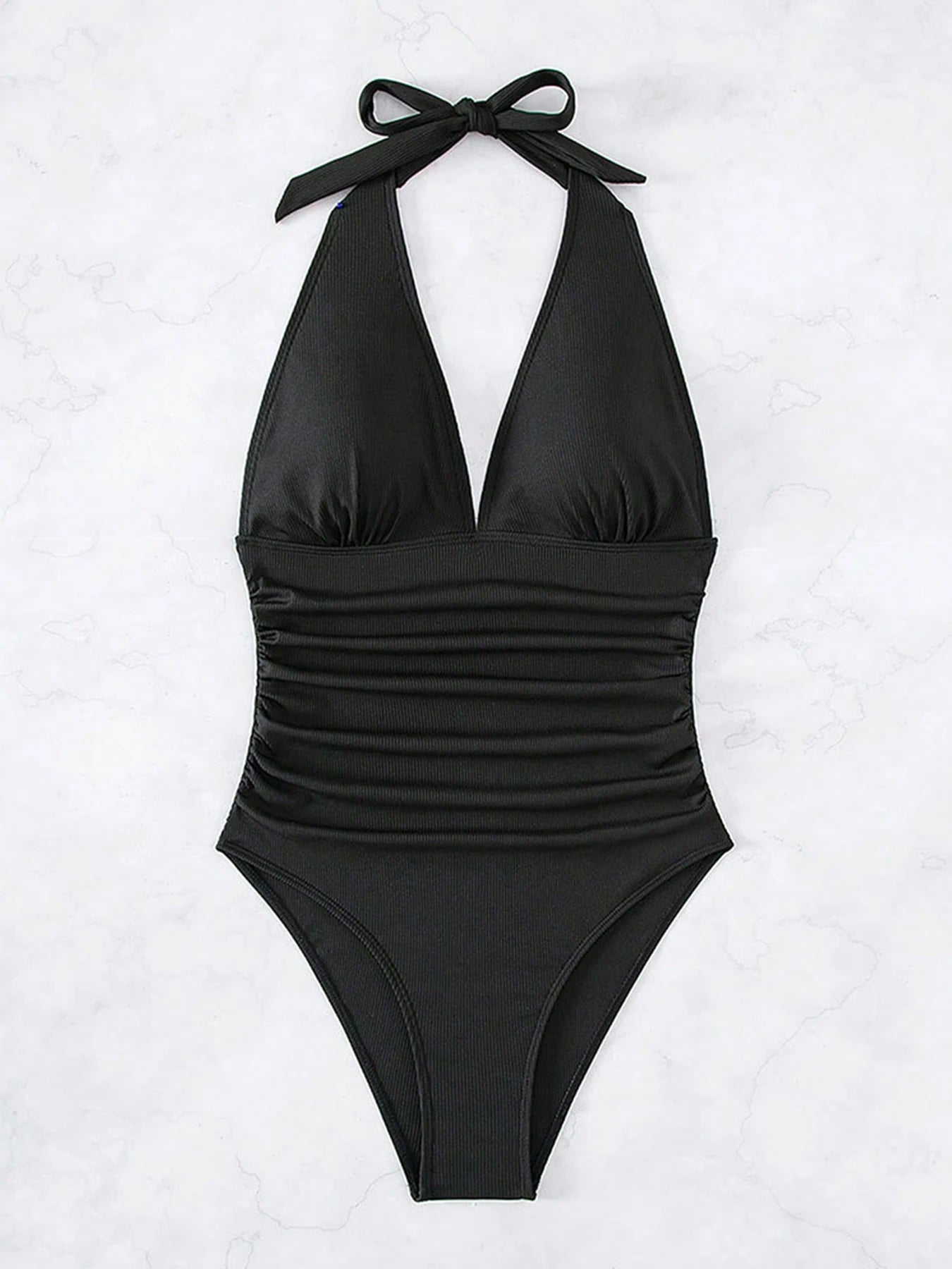Monokini Donna 2026 con Scollo Profondo a V Halter Push Up Sexy da Mare - Lido nova 