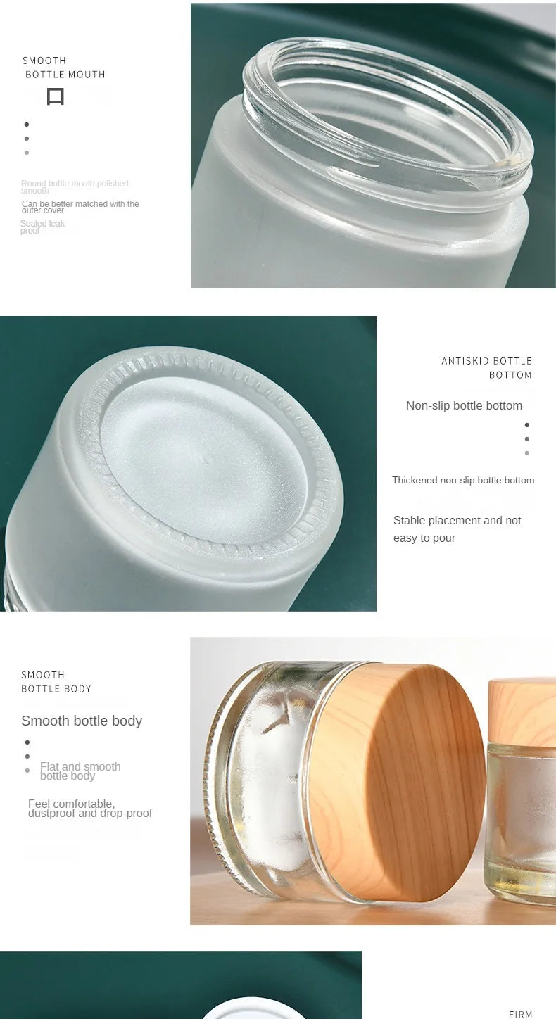 Contenitore Cosmetico Ricaricabile in Vetro (5–50g) – Travel