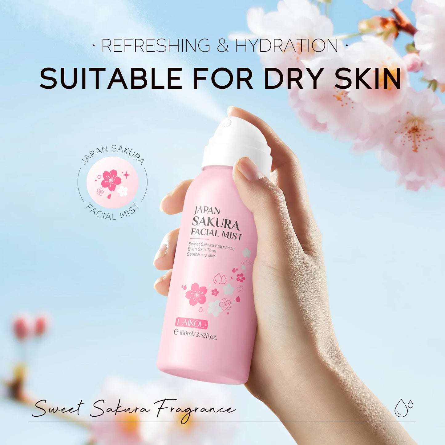 Face Mist Sakura Niacinamide 100ml – Idratazione Fresh & Pelle più Uniforme | Lido Nova