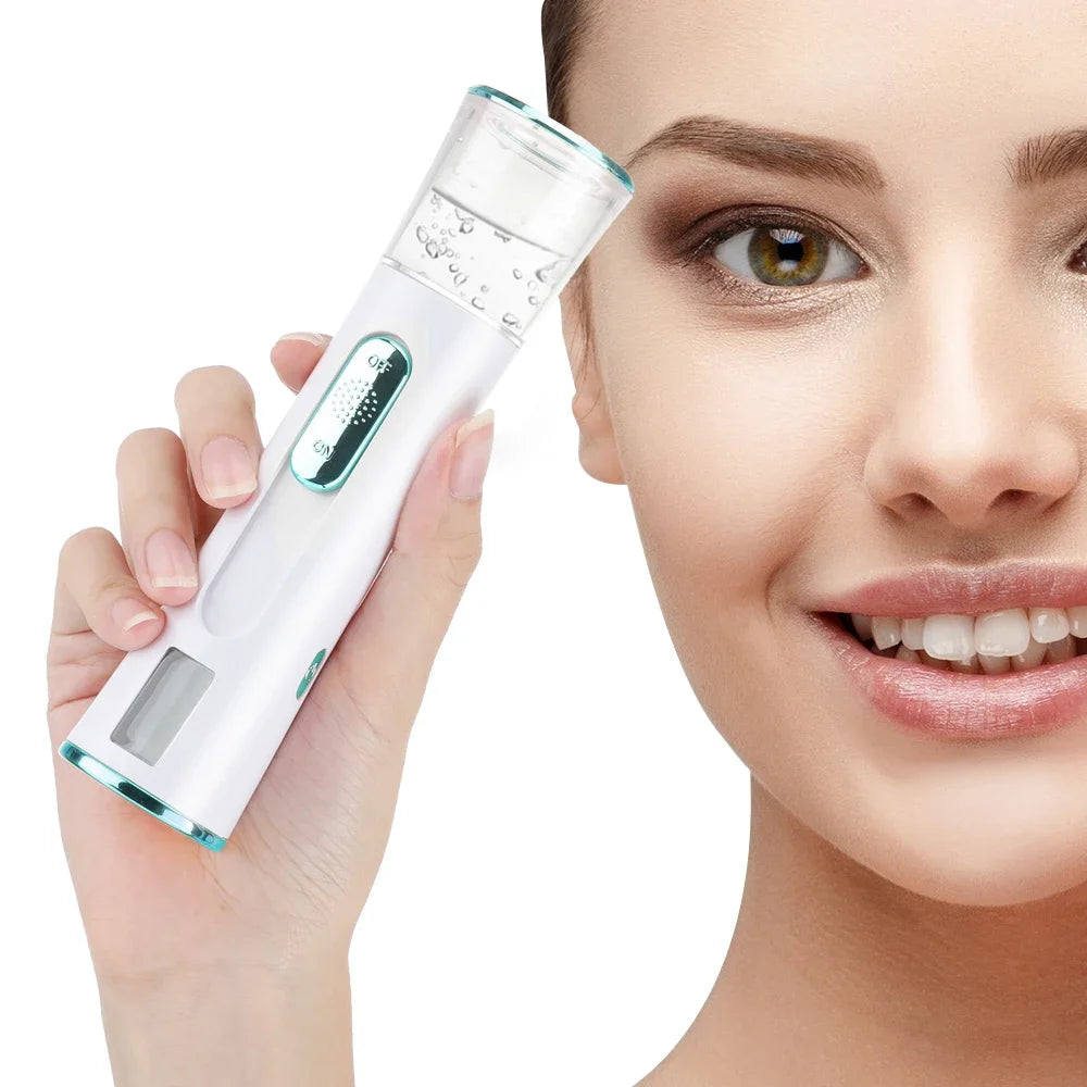 Nano Mist Sprayer USB 25ml con Display LED – Nebulizzatore Portatile (Gold/Blue/Pink) | Lido Nova