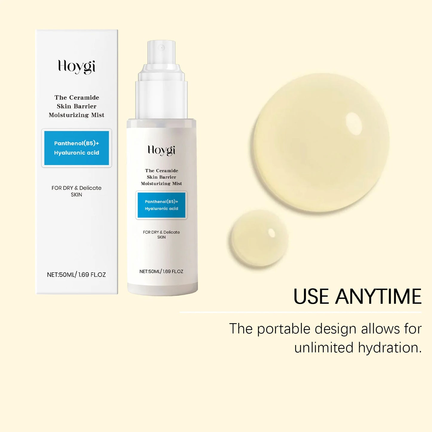 Face Mist Acido Ialuronico + Ceramidi 50ml – Barriera & Fresh Travel (Pelle Secca) | Lido Nova