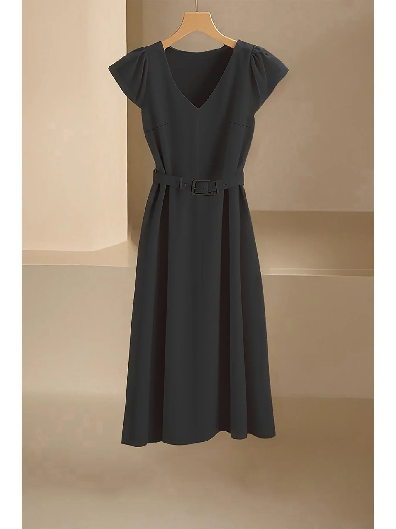 Abito Estivo Donna 2026 Midi Scollo a V Morbido e Leggero - Lido nova 