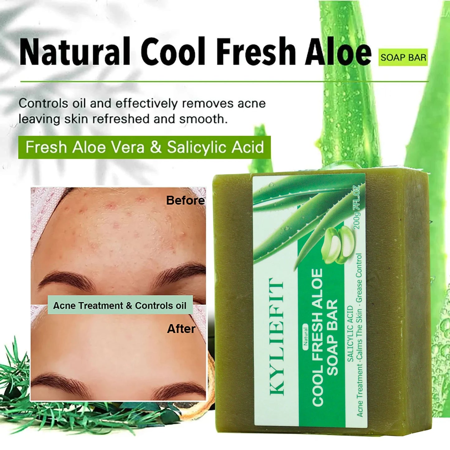 Sapone Solido all'Aloe Viso & Corpo (200g) – Detersione Fresca & Pelle più Uniforme | Lido Nova
