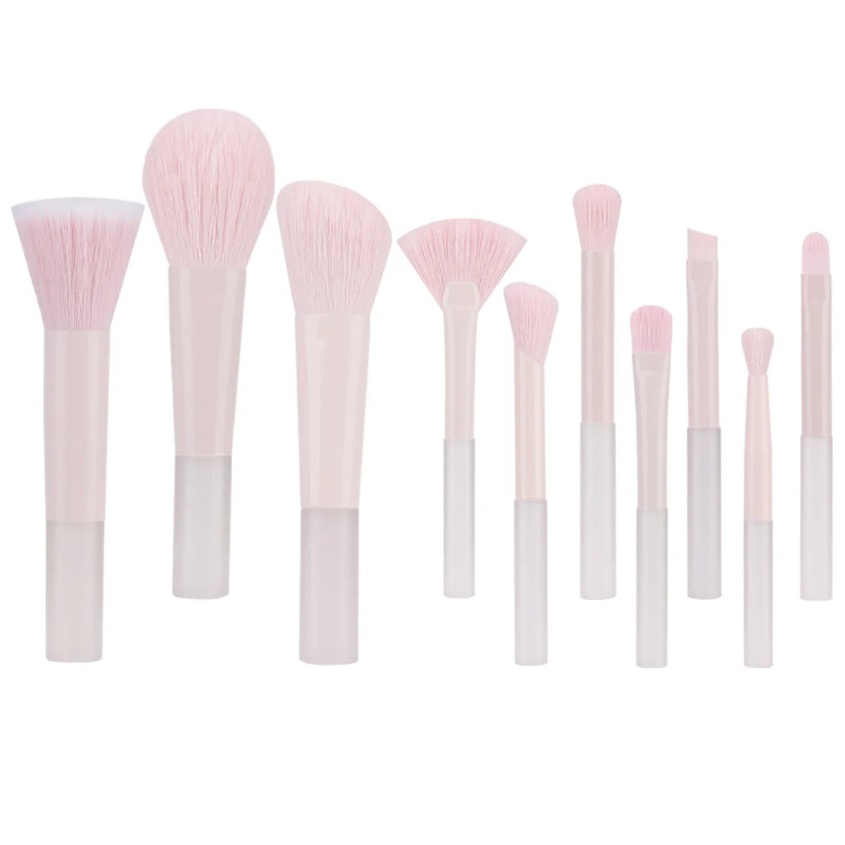 RANCAI Set Pennelli Trucco Mini 10 pz (1 set) – Occhi & Polvere