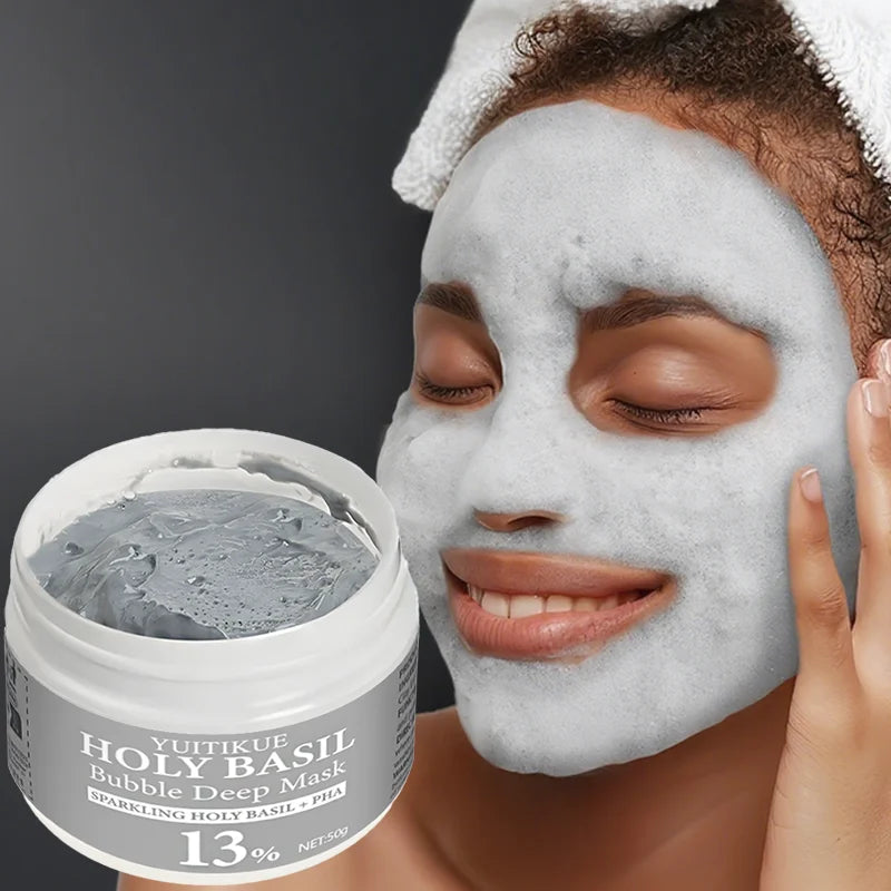 Maschera Argilla Bubble Holy Basil PHA 13% – Pori & Oil Control | Lido Nova