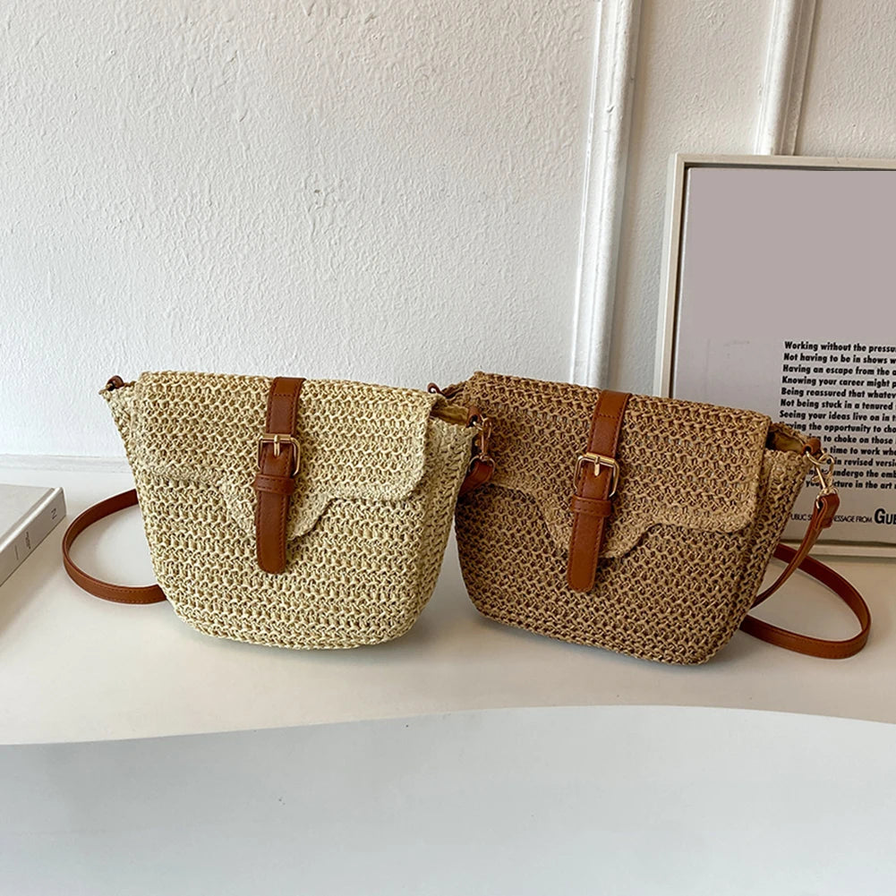 Borsa Crossbody Intrecciata in Corda di Carta – Boho Minimal Donna Estate 2026
