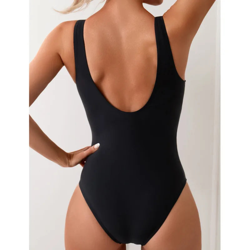 Costume Intero Donna 2026 Push Up Modellante Chiuso Sexy da Mare - Lido nova 