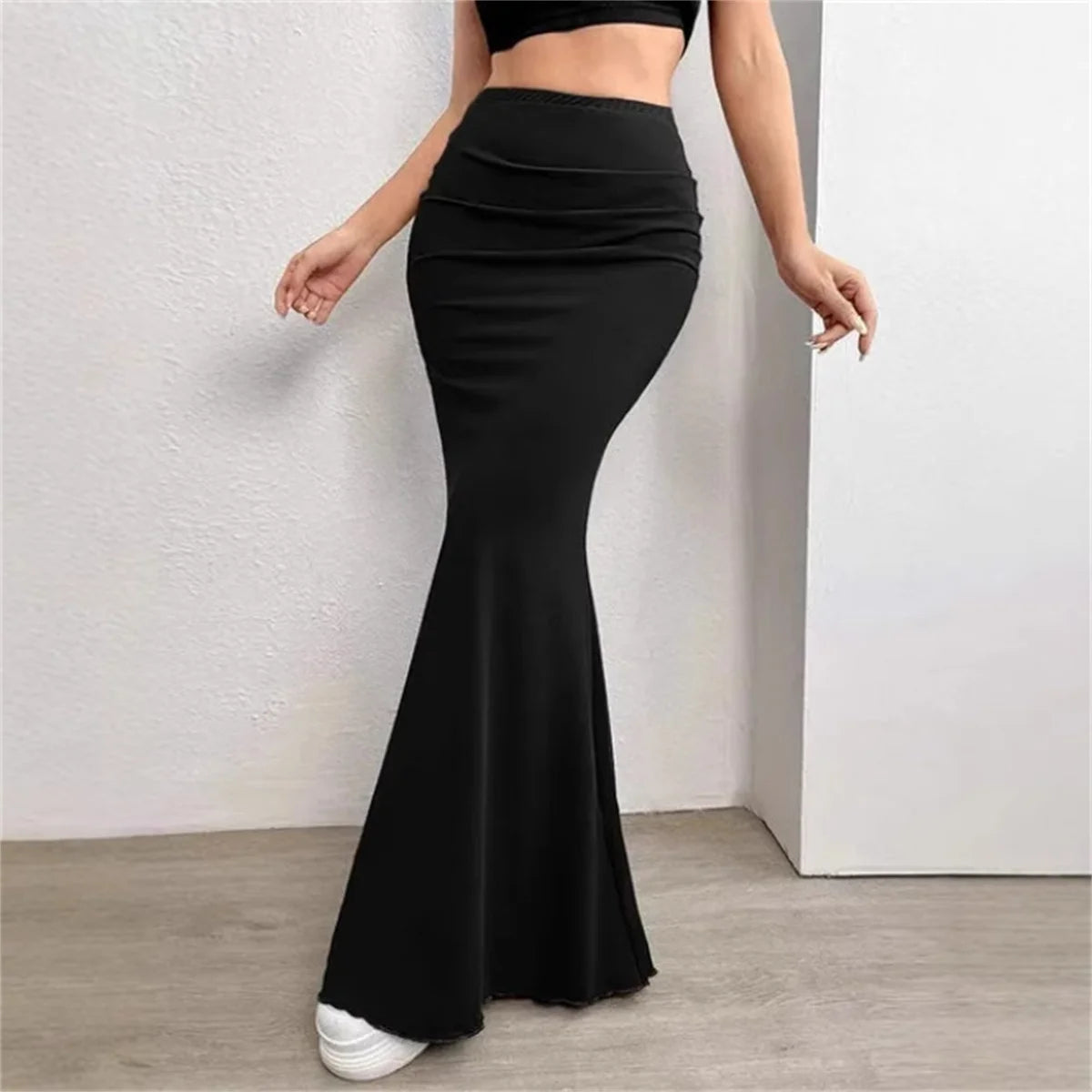 Gonna Estiva Donna 2026 a Sirena Vita Alta Slim Fit Elegante - Lido nova 