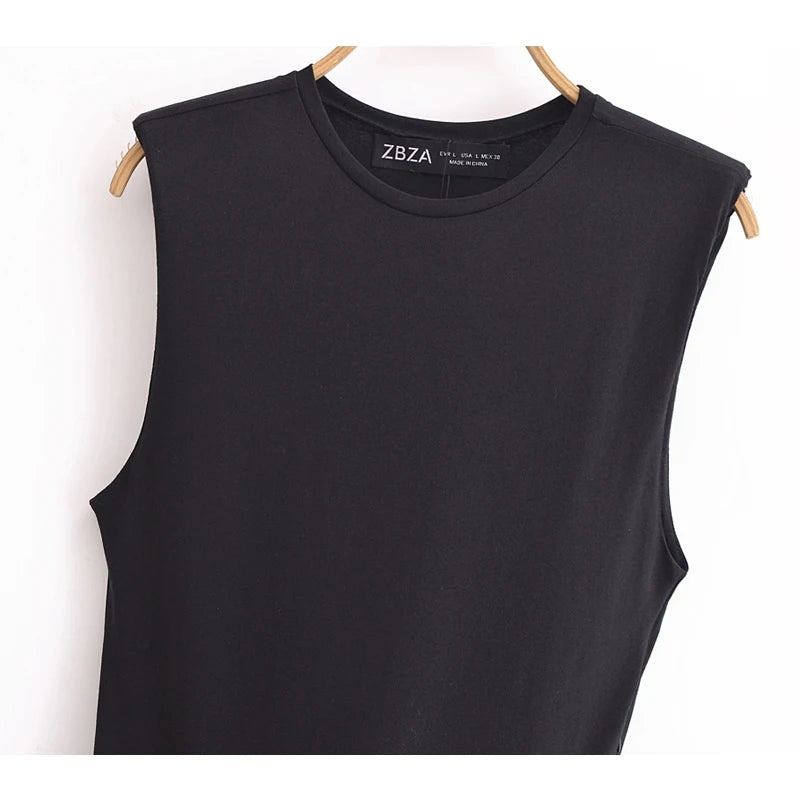 Abito Estivo Donna 2026 Midi Plissettato Senza Maniche con Cintura - Lido nova 