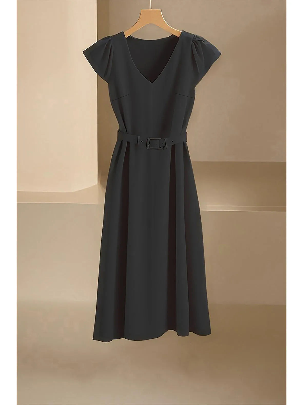 Abito Estivo Donna 2026 Midi Scollo a V Morbido e Leggero - Lido nova 