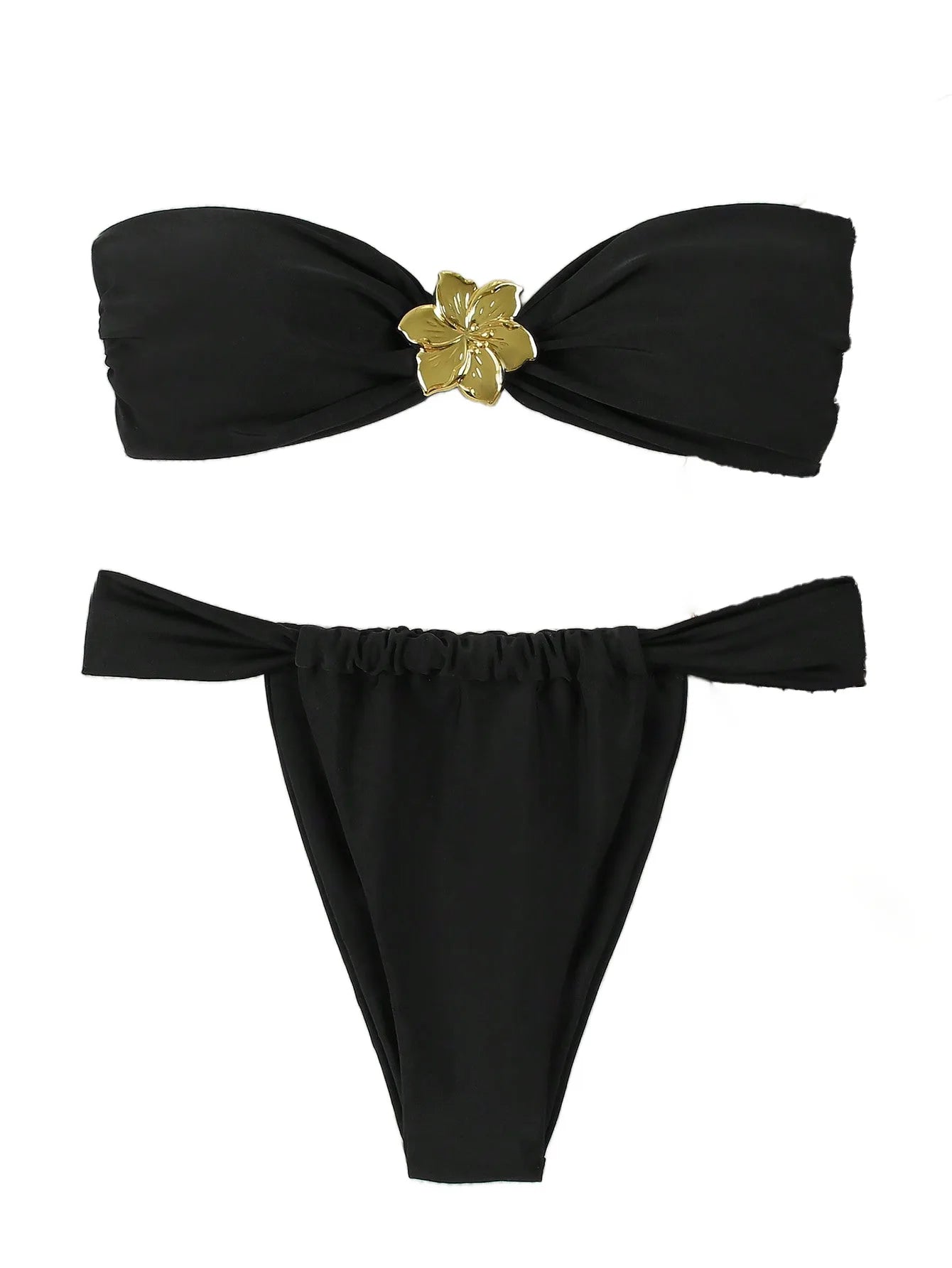 Bikini Donna 2026 Bandeau Push Up con Slip Brasiliano Sexy da Mare - Lido nova 