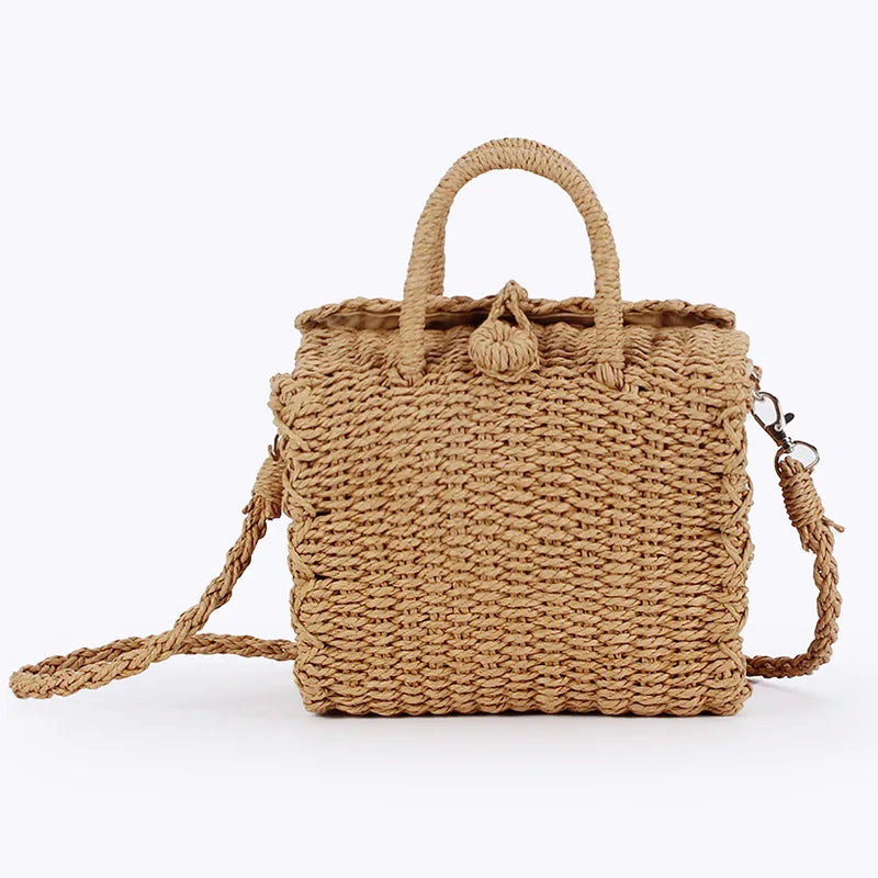 Borsa a Cesto in Rattan Intrecciato – Boho Handmade Donna Estate 2026