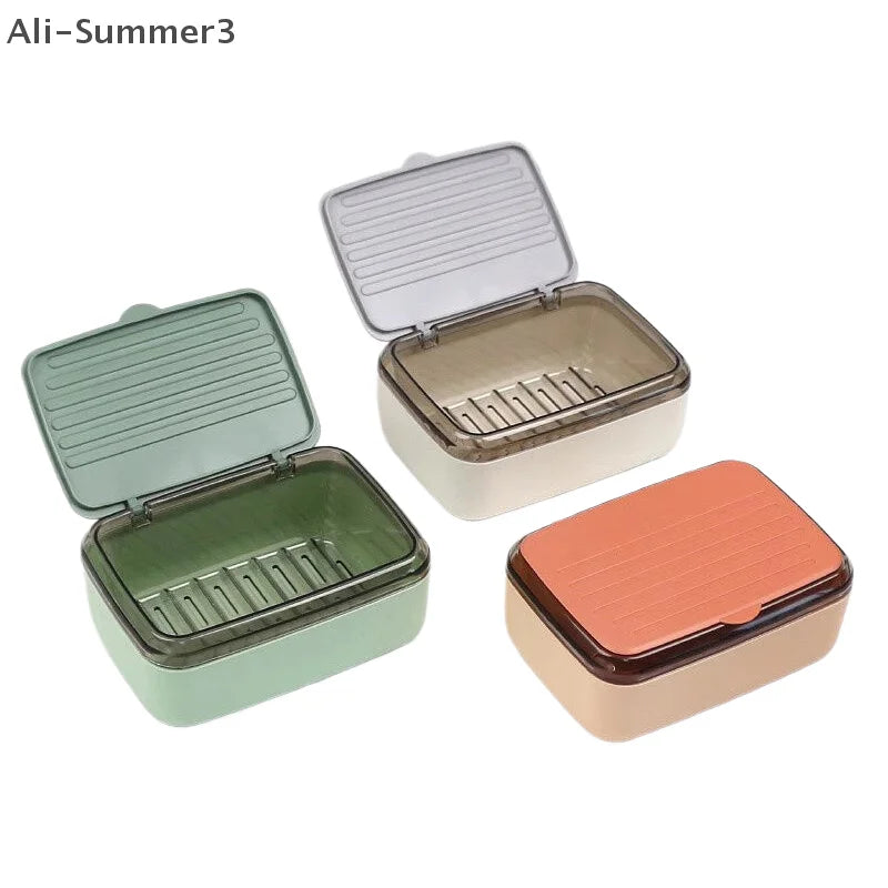 Soap Box con Coperchio e Drenaggio (1 pz) – Dry & Clean