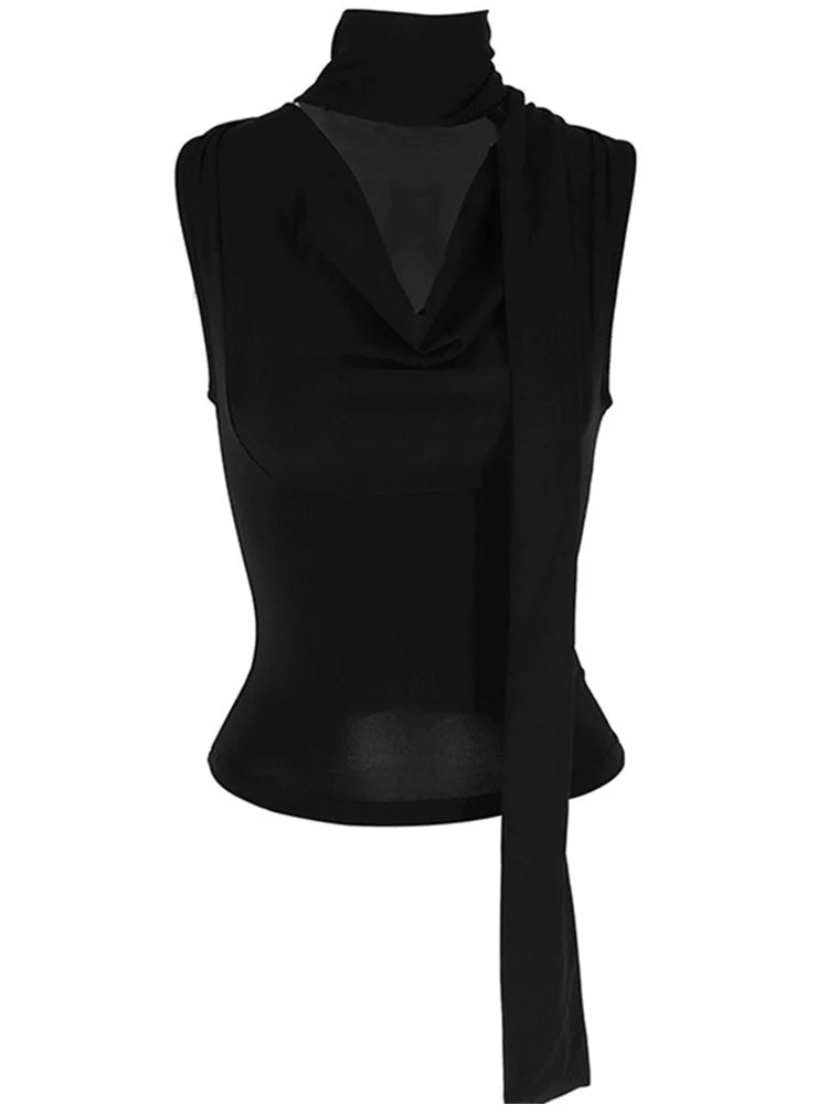Top Estivo Donna 2026 Slim Scollo a V con Laccio - Lido nova 