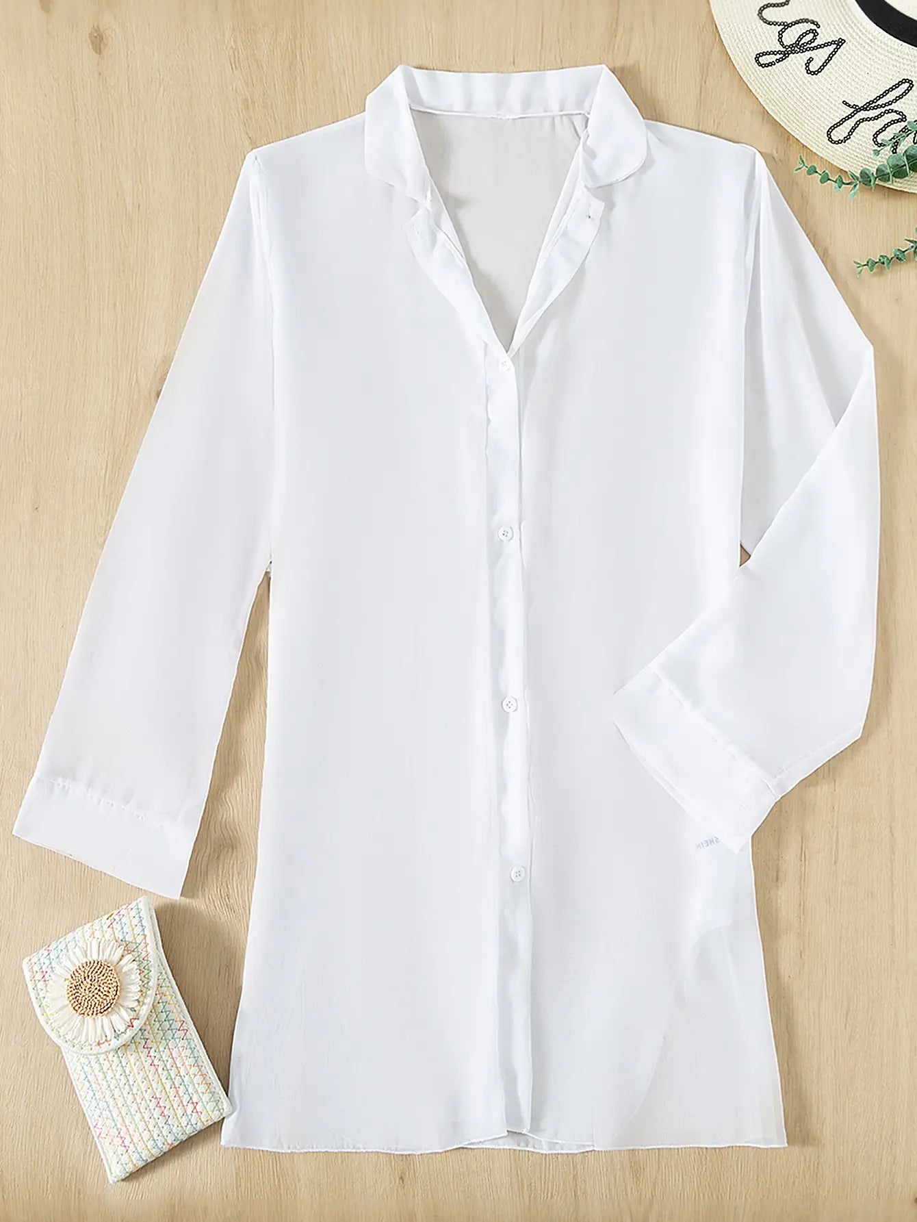 Abito Copricostume Estivo Donna 2026 Kimono Aperto Maniche Lunghe Tinta Unita - Lido nova 