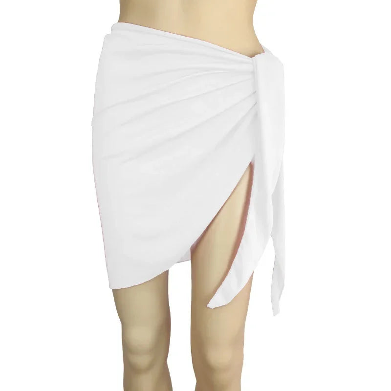 Pareo Gonna Donna 2026 Tinta Unita da Mare per Bikini e Costumi - Lido nova 