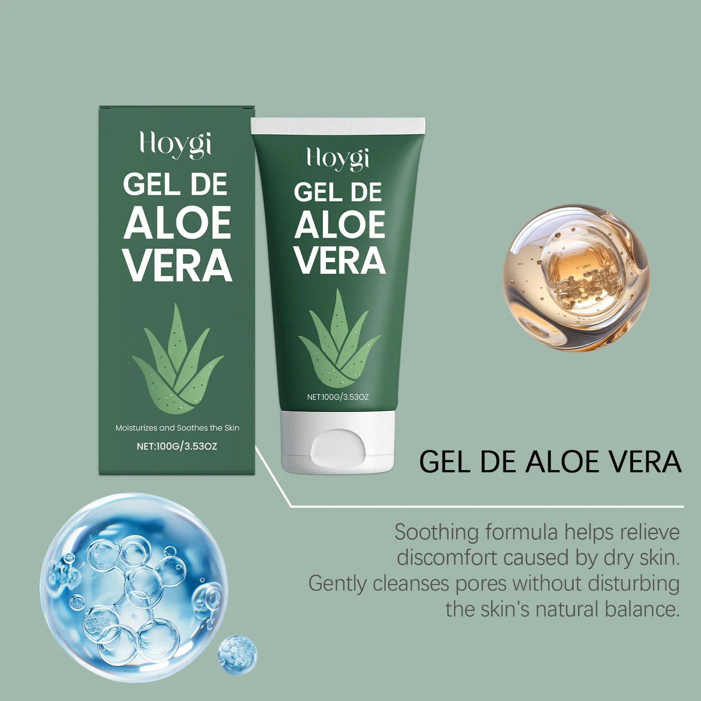 Gel Aloe Vera – Comfort Fresco, Idratazione & Barriera Cutanea (Viso) | Lido Nova