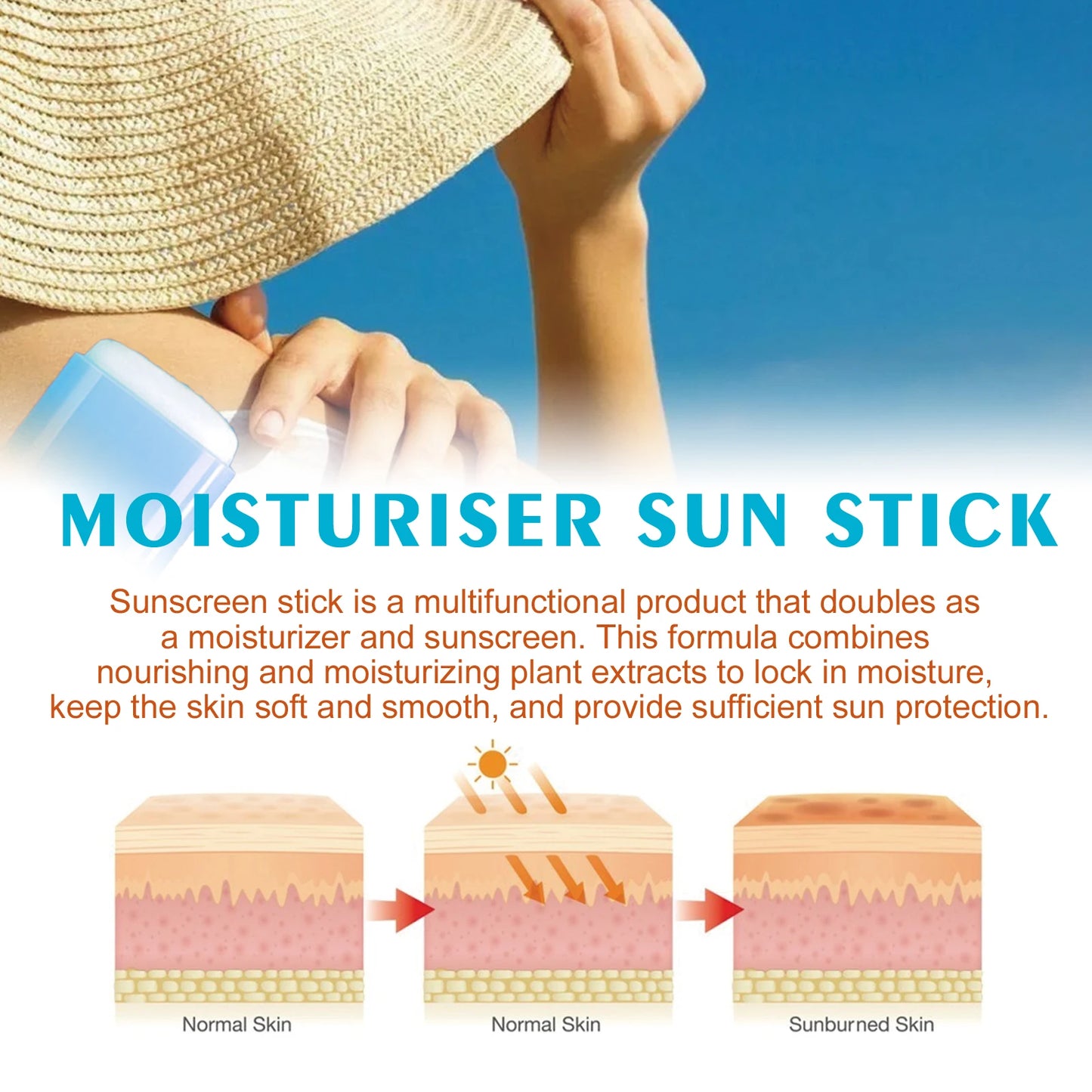 Stick Solare Viso SPF50 – Leggero, Non Appiccicoso & Comfort Idratante | Lido Nova
