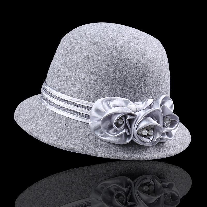 Cappello Elegante Donna con Fiore – Tinta Unita Regolabile Estate 2026