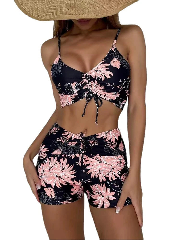 Bikini Donna 2026 Push Up a Vita Alta con Stampa Floreale Modellante - Lido nova 