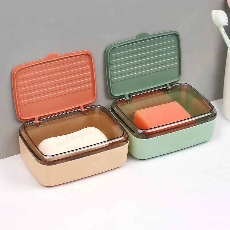 Soap Box con Coperchio e Drenaggio (1 pz) – Dry & Clean