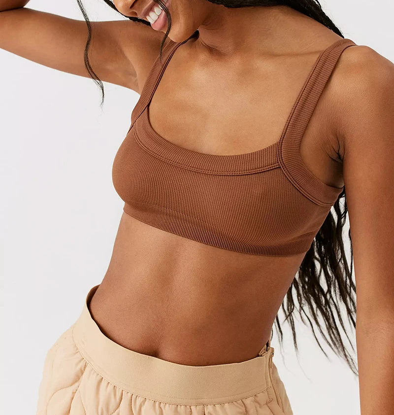 Crop Top Estivo Donna 2026 a Costine Strapless in Cotone Stretch - Lido nova 