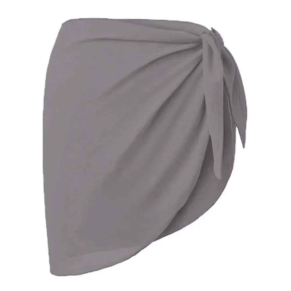 Sarong Corto Donna 2026 in Chiffon Trasparente Come Cover-Up per Bikini - Lido nova 
