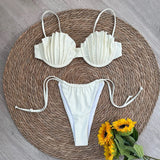 Micro Bikini Donna 2026 con Conchiglie e Slip Brasiliano Sexy da Mare