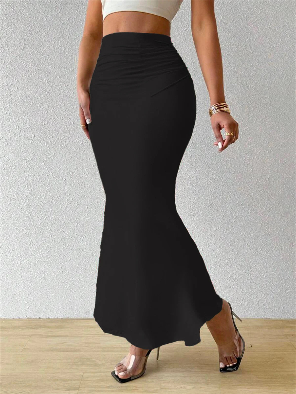 Gonna Estiva Donna 2026 a Sirena Vita Alta Slim Fit Elegante - Lido nova 