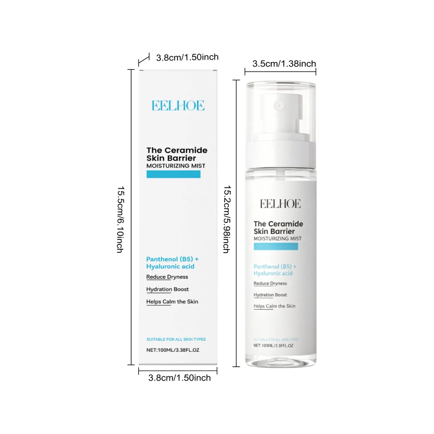 Face Mist Ialuronico + Ceramide NP + Vitamina B5 100ml – Barriera & Idratazione Deep | Lido Nova