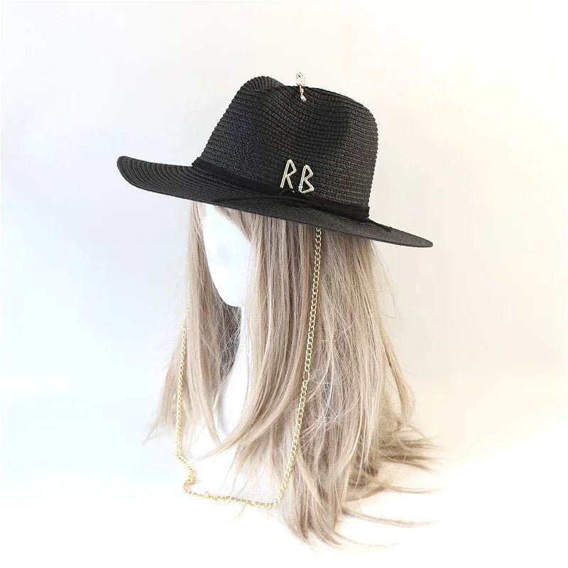 Cappello Panama in Paglia con Logo Metallico – Fashion Unisex Estate 2026