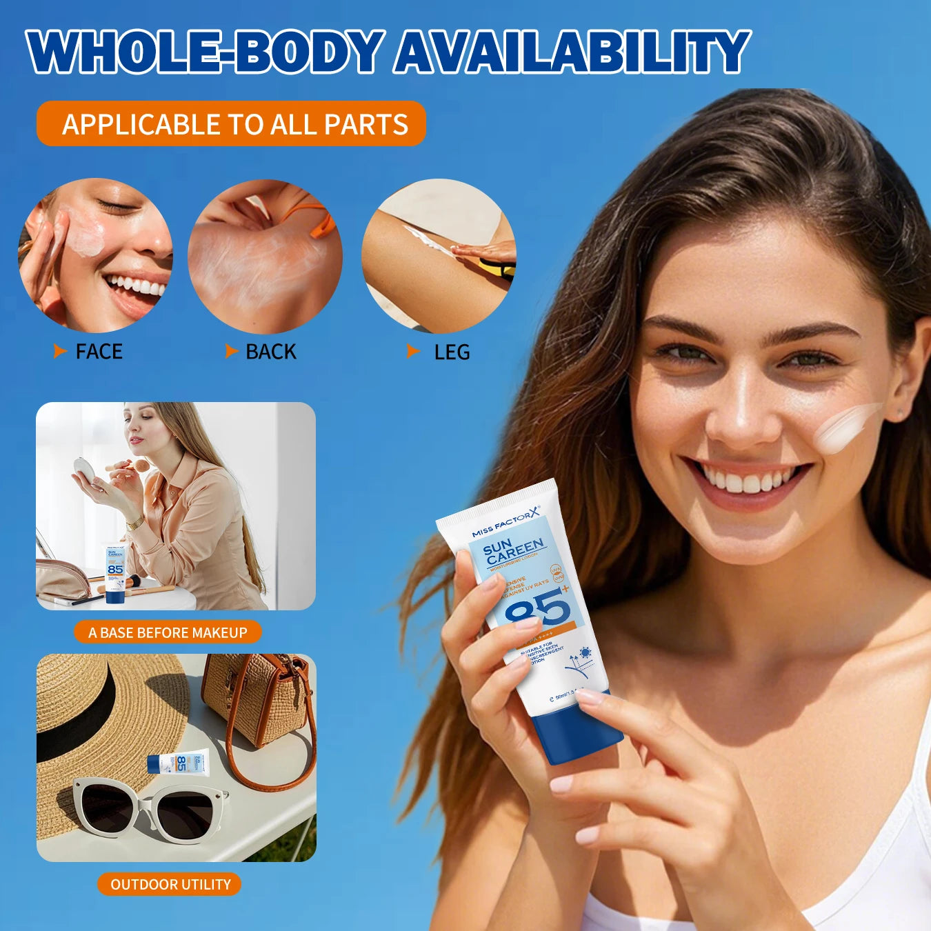 Crema Solare Minerale Naturale SPF – Viso & Corpo, Fresca e Non Unge | Lido Nova