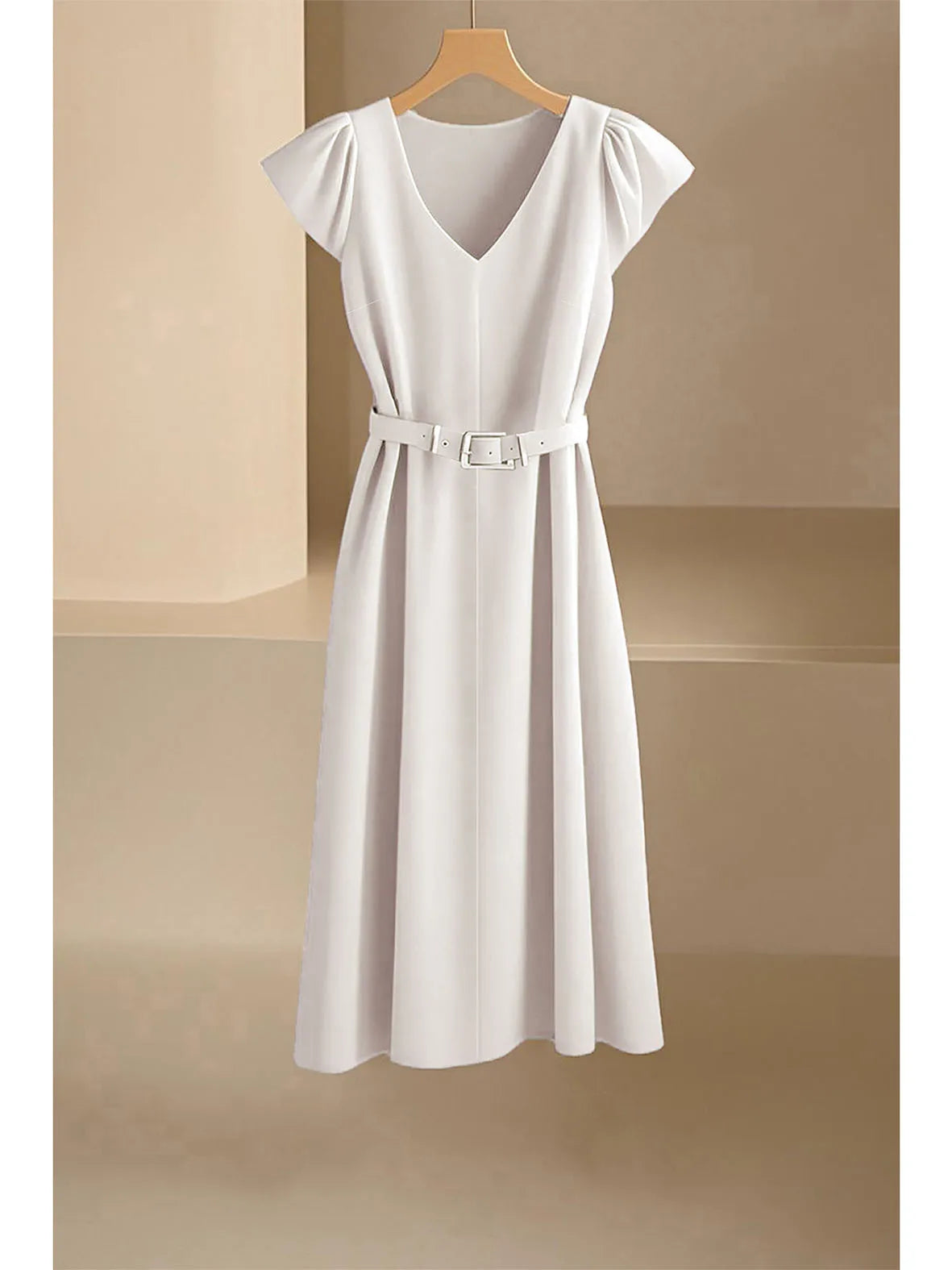 Abito Estivo Donna 2026 Midi Scollo a V Morbido e Leggero - Lido nova 