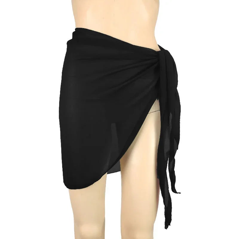 Pareo Gonna Donna 2026 Tinta Unita da Mare per Bikini e Costumi - Lido nova 