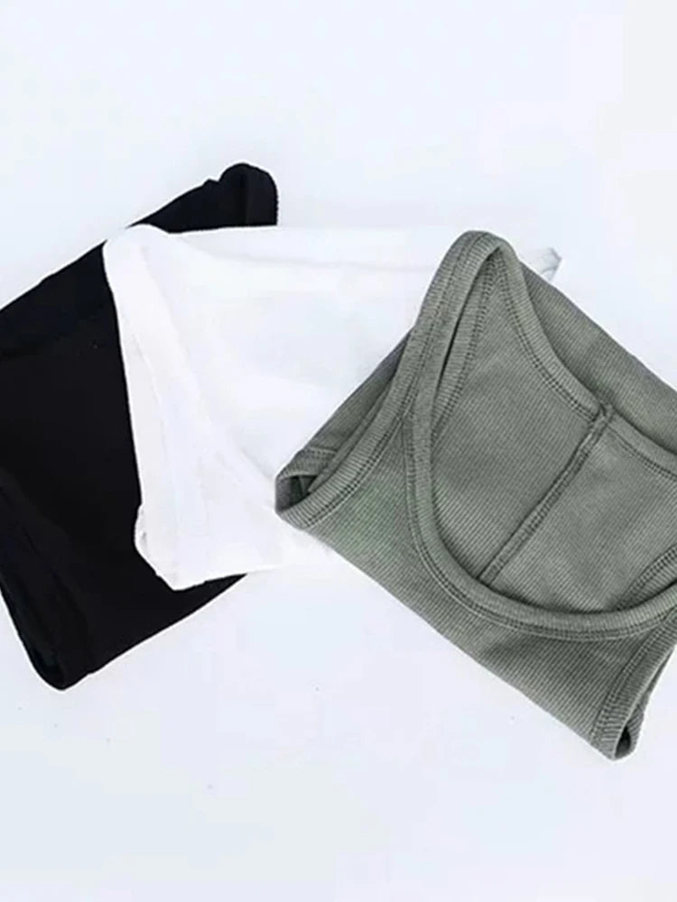 Top Estivo Donna 2026 a Costine Senza Maniche Stile 90s - Lido nova 