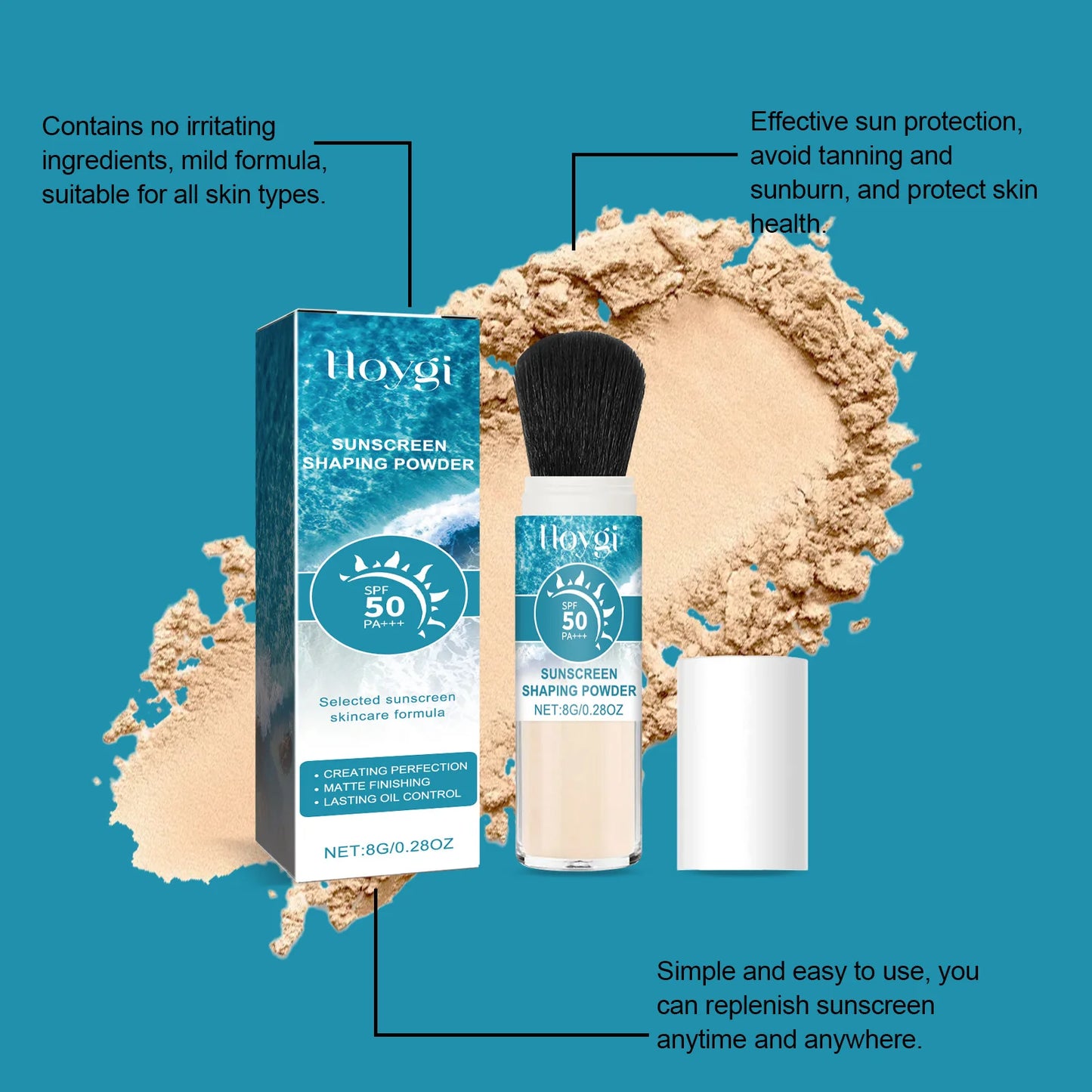 Polvere Solare SPF50 Traslucida – Effetto Matte & Setting Makeup | Lido Nova