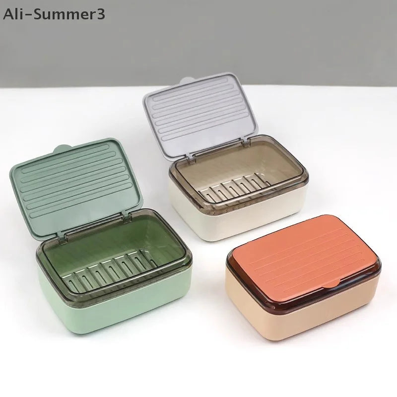 Soap Box con Coperchio e Drenaggio (1 pz) – Dry & Clean